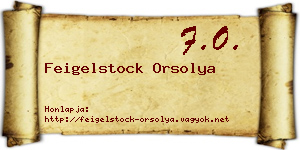 Feigelstock Orsolya névjegykártya