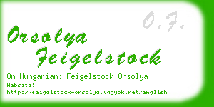 orsolya feigelstock business card